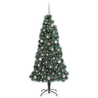 Árbol de Navidad artificial iluminado con juego de bolas 150 cm