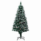 Árbol de Navidad artificial Verde 150 cm PVC y Acero y Plástico