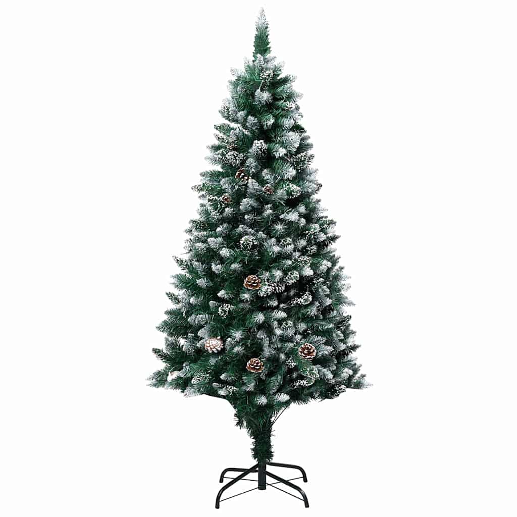 Árbol de Navidad artificial Verde 150 cm PVC y Acero y Plástico