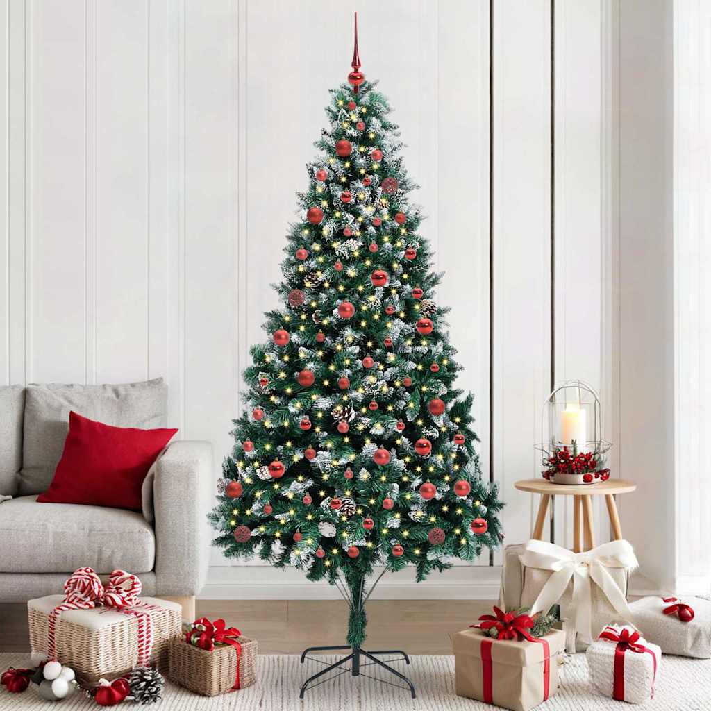 Árbol de Navidad artificial Verde 150 cm PVC y Acero y Plástico