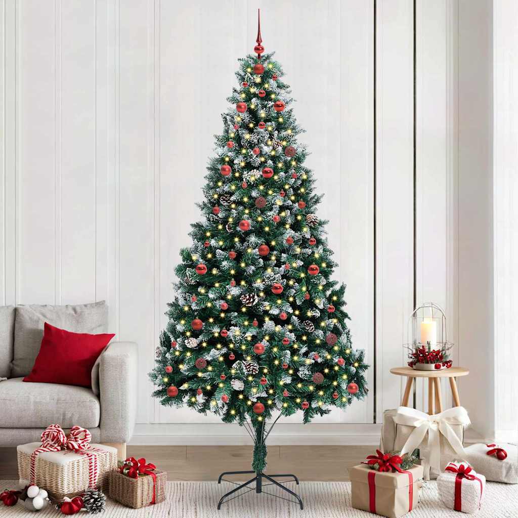 Árbol de Navidad artificial Verde 150 cm PVC y Acero y Plástico