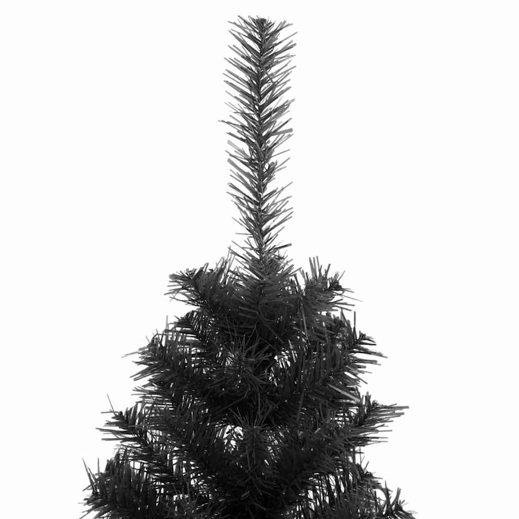 Árbol de Navidad con 150 LED con soporte Negro 120 cm PVC