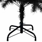 Árbol de Navidad con 150 LED con soporte Negro 120 cm PVC