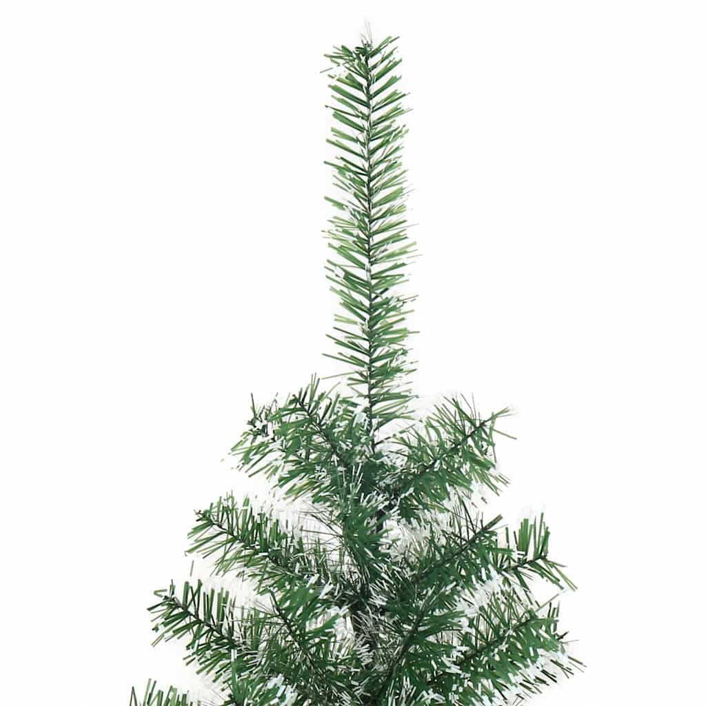 Árbol de Navidad Artificial Nevado con Luz LED Verde y 150 cm