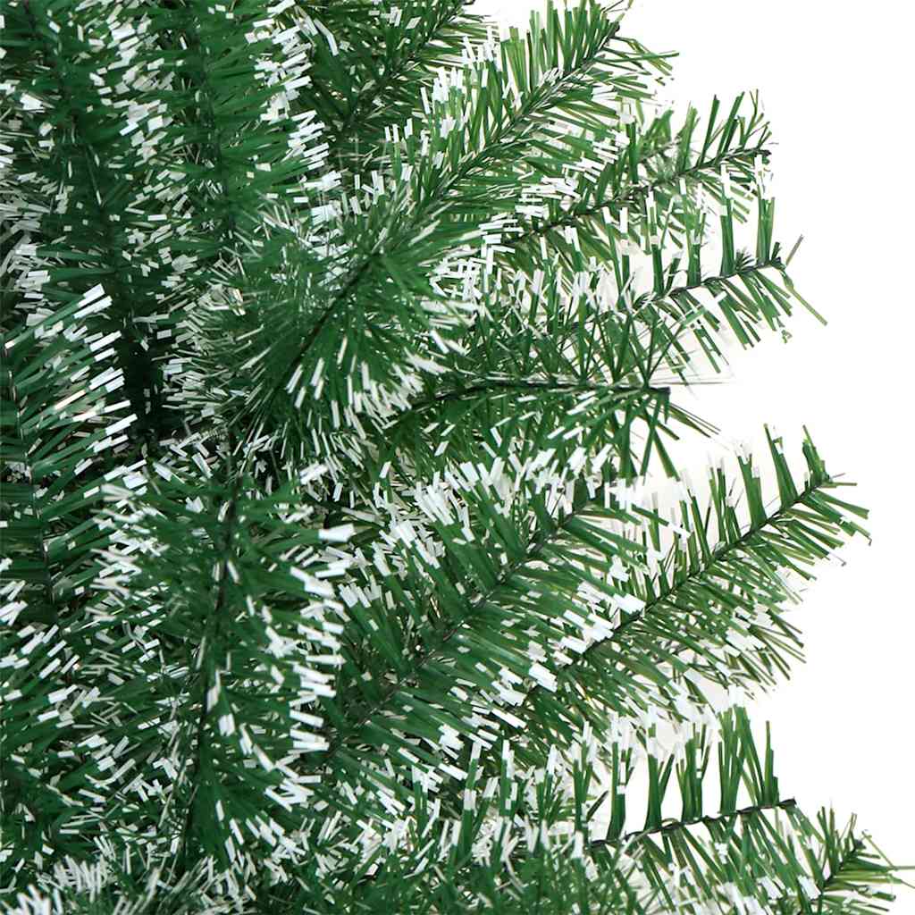 Árbol de Navidad Artificial Nevado con Luz LED Verde y 150 cm