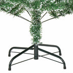 Árbol de Navidad Artificial Nevado con Luz LED Verde y 150 cm