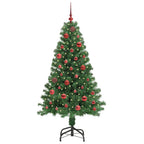 Árbol de Navidad artificial Verde 150 cm PVC y Acero y Plástico