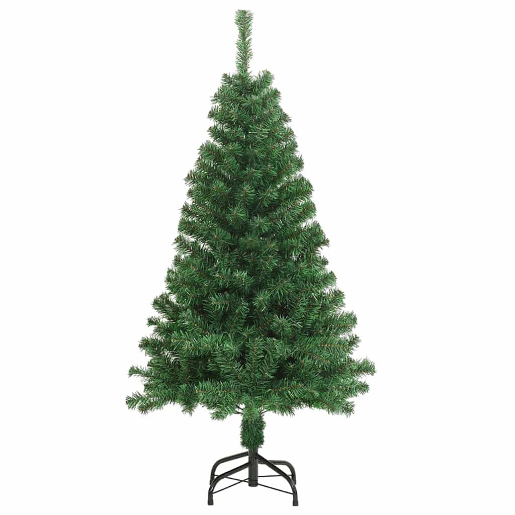 Árbol de Navidad artificial Verde 150 cm PVC y Acero y Plástico
