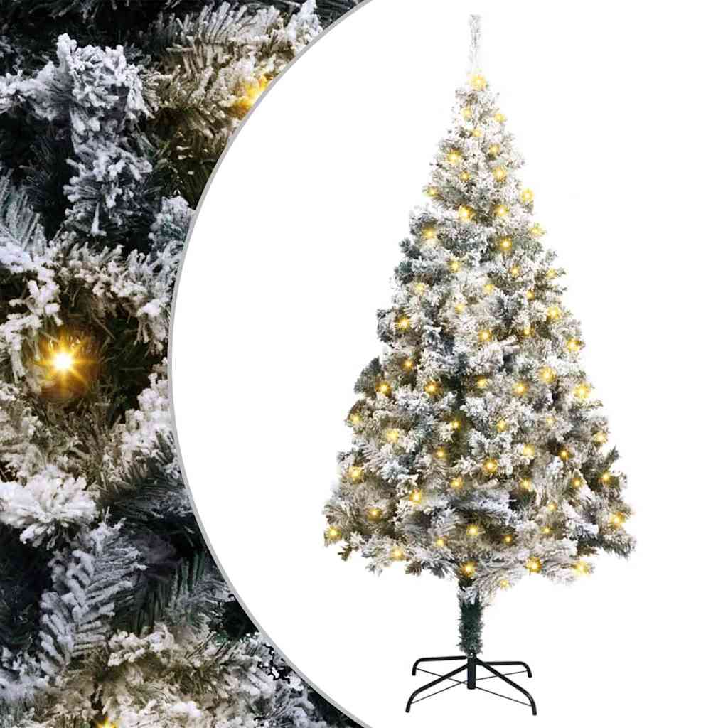 Árbol de Navidad artificial 180 cm PVC y Acero y Plástico