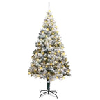 Árbol de Navidad artificial 180 cm PVC y Acero y Plástico