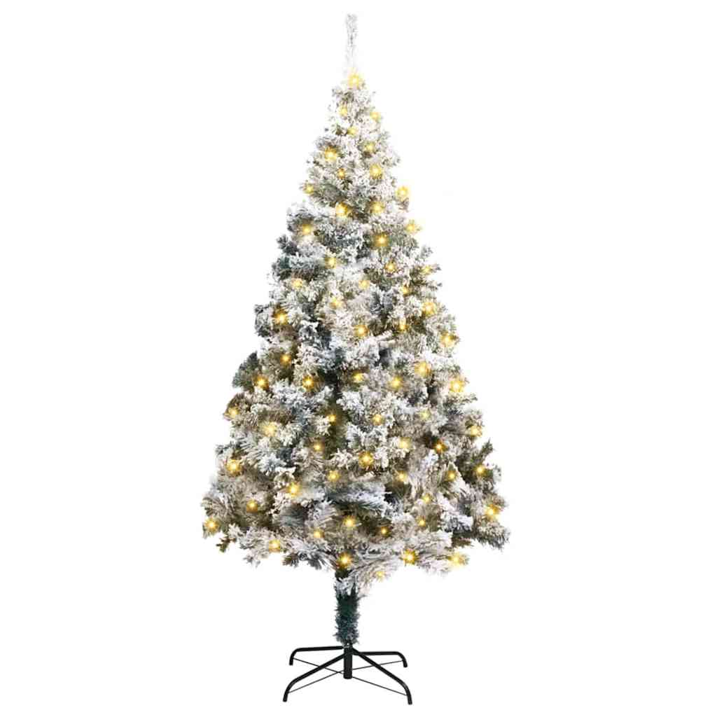 Árbol de Navidad artificial 180 cm PVC y Acero y Plástico