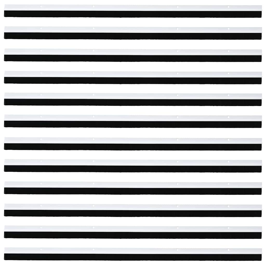 Sellos de cepillo de puerta atornillables 12 pcs 100 cm