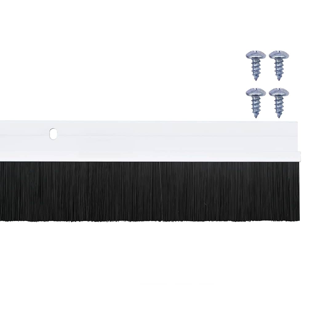 Sellos de cepillo de puerta atornillables 12 pcs 100 cm
