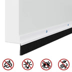 Sellos de cepillo de puerta atornillables 12 pcs 100 cm