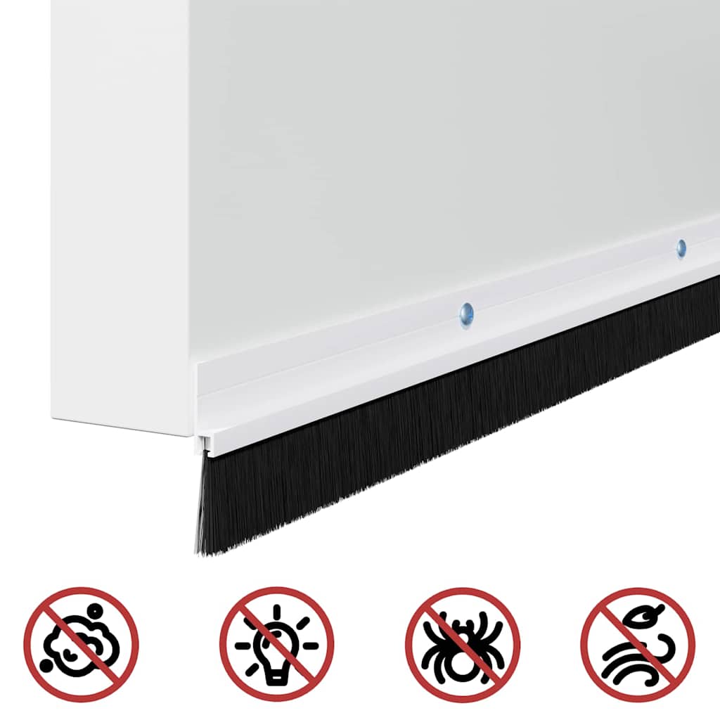 Sellos de cepillo de puerta atornillables 12 pcs 100 cm