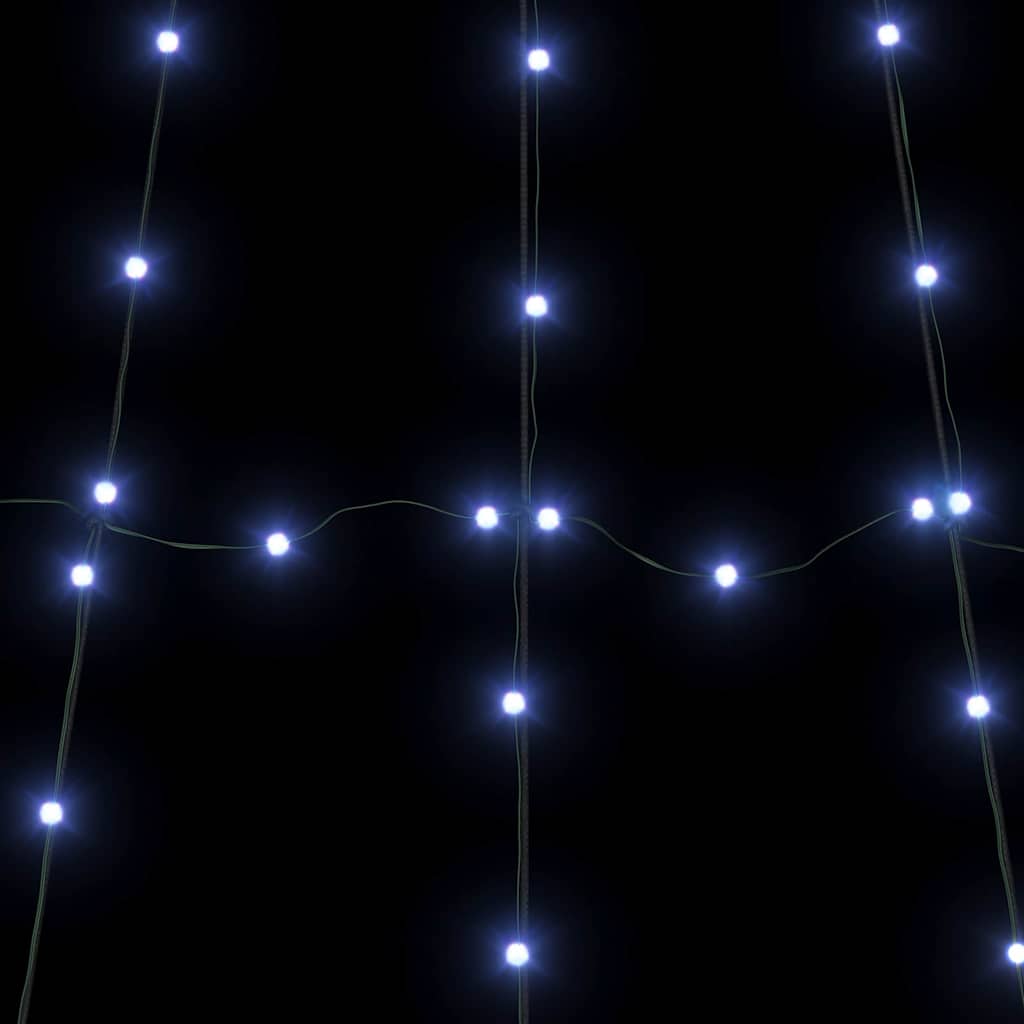 Árbol de Navidad LED con estacas de tierra Azul 182 cm Metal