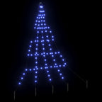 Árbol de Navidad LED con estacas de tierra Azul 182 cm Metal