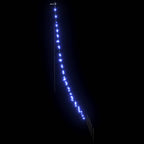 Árbol de Navidad LED con estacas de tierra Azul 182 cm Metal