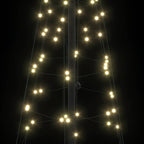 Árbol de Navidad LED con 390 LED Cálido 250 cm Hierro