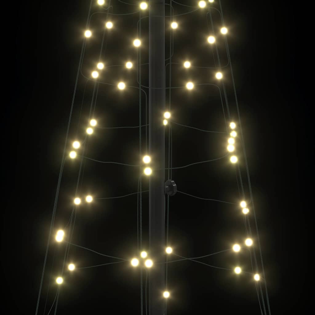 Árbol de Navidad LED con 390 LED Cálido 250 cm Hierro