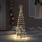 Árbol de Navidad LED con 390 LED Cálido 250 cm Hierro