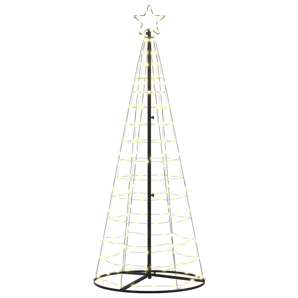 Árbol de Navidad LED con 390 LED Cálido 250 cm Hierro