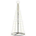 Árbol de Navidad LED con 390 LED Cálido 250 cm Hierro