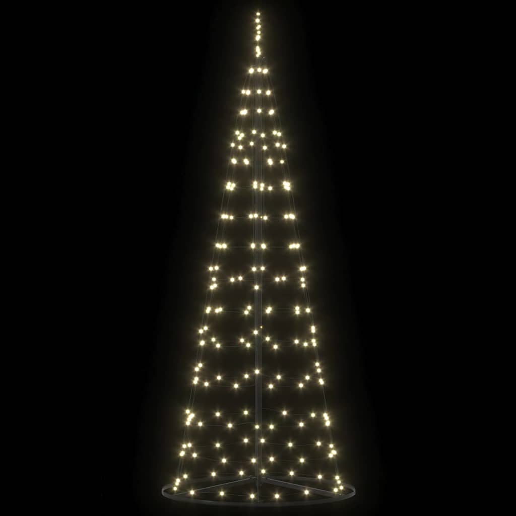 Árbol de Navidad LED con 390 LED Cálido 250 cm Hierro