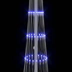 Árbol de Navidad LED con 230 LED Azul 51 x 51 x 190 cm Metal