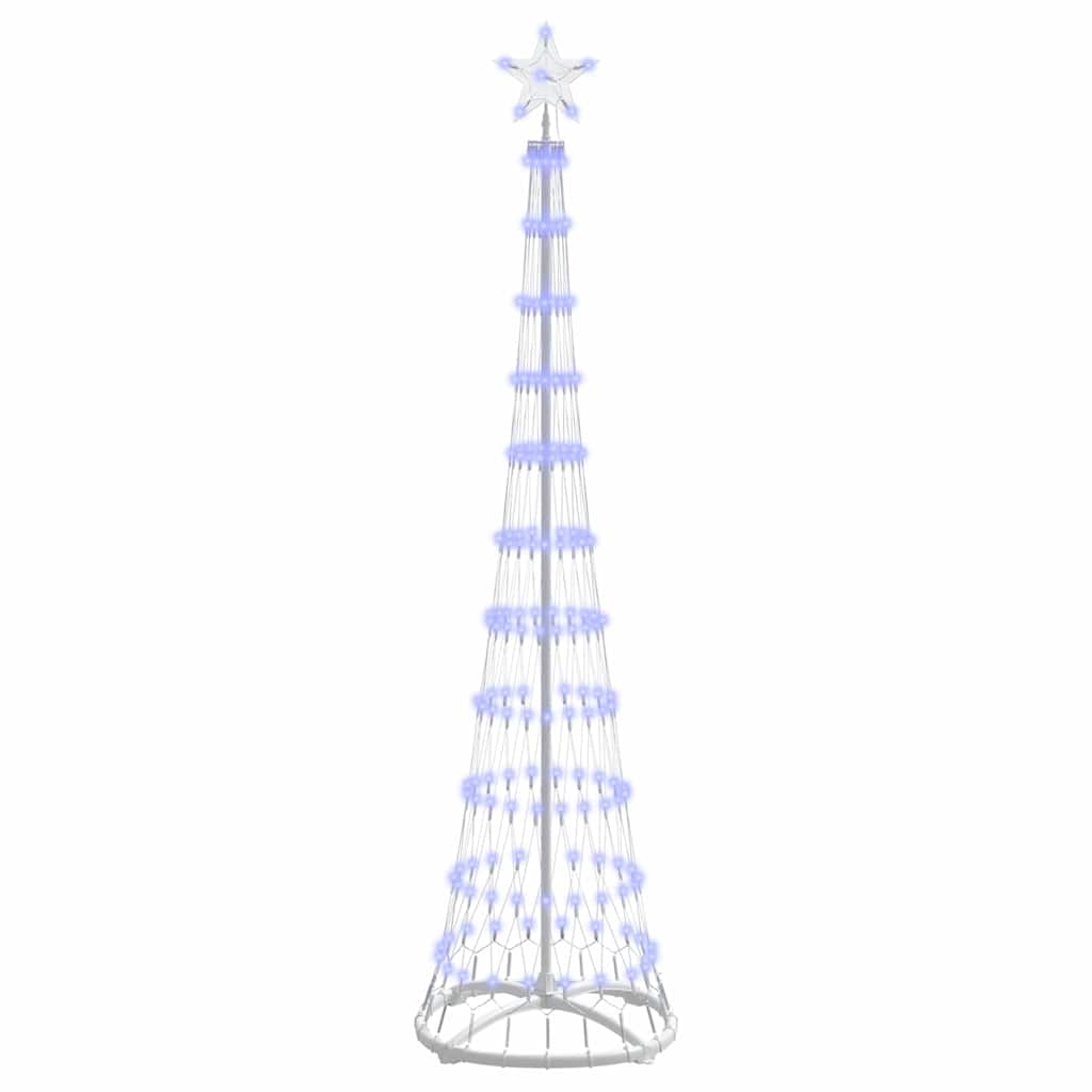 Árbol de Navidad LED con 230 LED Azul 51 x 51 x 190 cm Metal