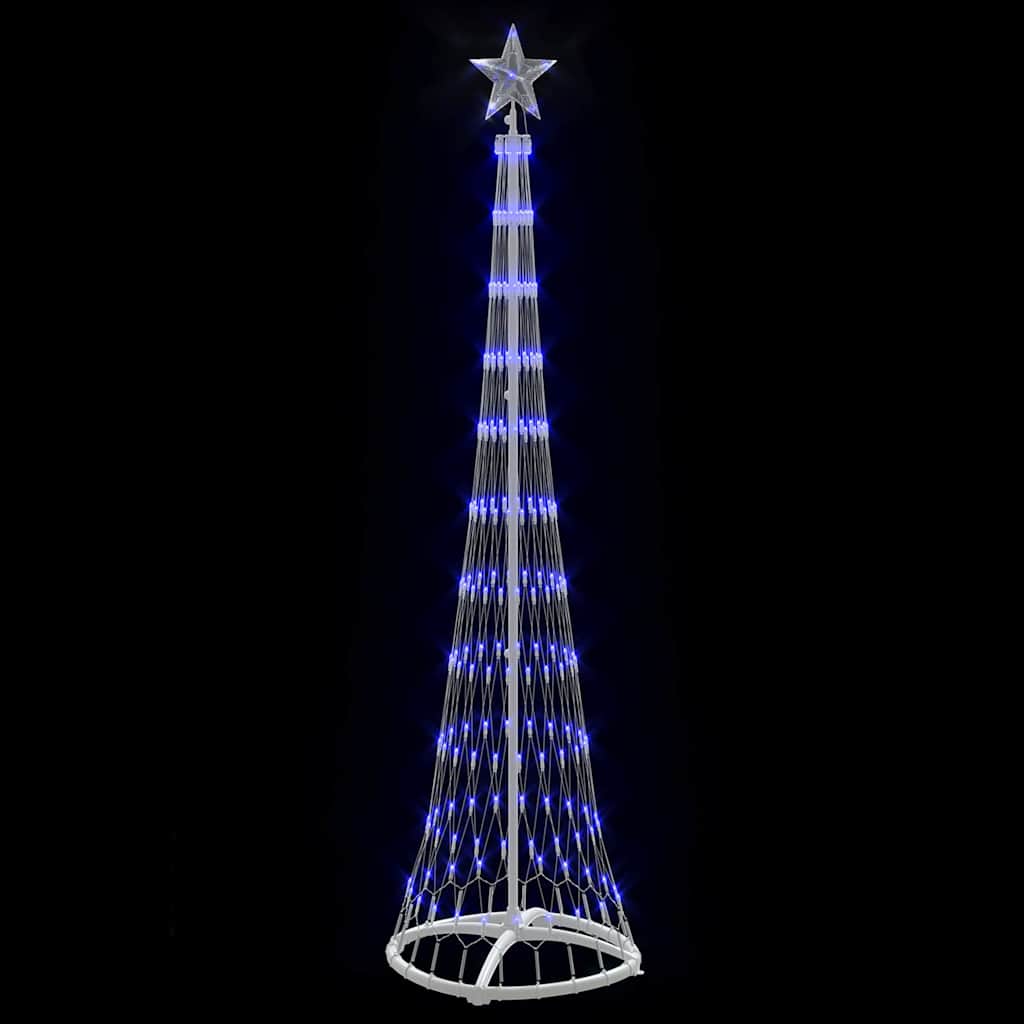 Árbol de Navidad LED con 230 LED Azul 51 x 51 x 190 cm Metal