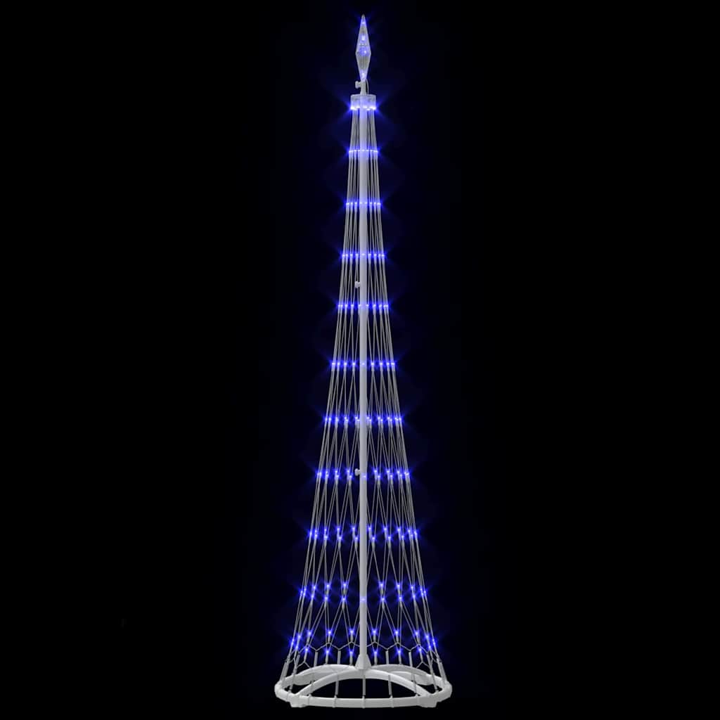 Árbol de Navidad LED con 230 LED Azul 51 x 51 x 190 cm Metal