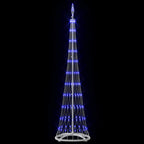 Árbol de Navidad LED con 230 LED Azul 51 x 51 x 190 cm Metal