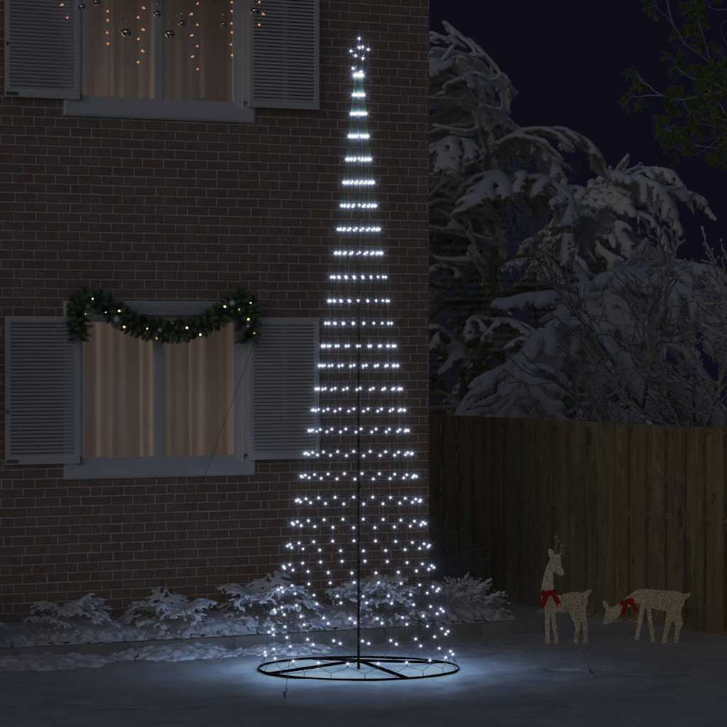 Árbol de Navidad LED con 230 LED Multicolor 184.5 cm Metal