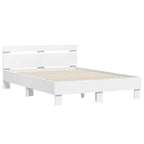 Estructura de cama con LED 137 x 190 cm Madera de ingeniería