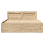 Estructura de cama con cajón 2 pcs Sonoma Madera de ingeniería
