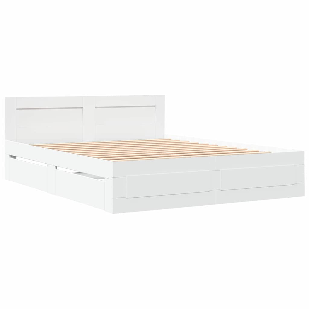 Estructura de cama 2 pcs 150 x 200 cm Madera de ingeniería
