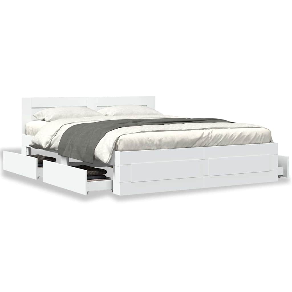 Estructura de cama 2 pcs 150 x 200 cm Madera de ingeniería