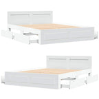 Estructura de cama 2 pcs 150 x 200 cm Madera de ingeniería
