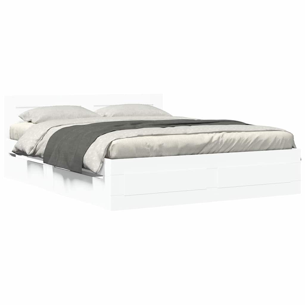 Estructura de cama 2 pcs 150 x 200 cm Madera de ingeniería