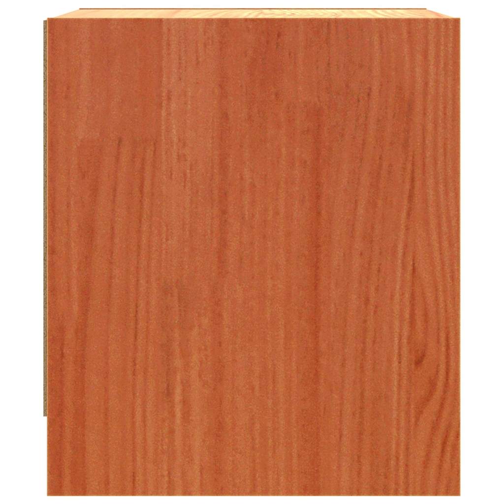 Mesas de noche con cajón 2 pcs Marrón cera 40 x 30.5 x 35.5 cm
