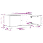 Gabinete de TV Marrón cera 80 x 35 x 40,5 cm