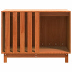 Casa para perros con almacenamiento Marrón cera 90 x 60 x 67 cm