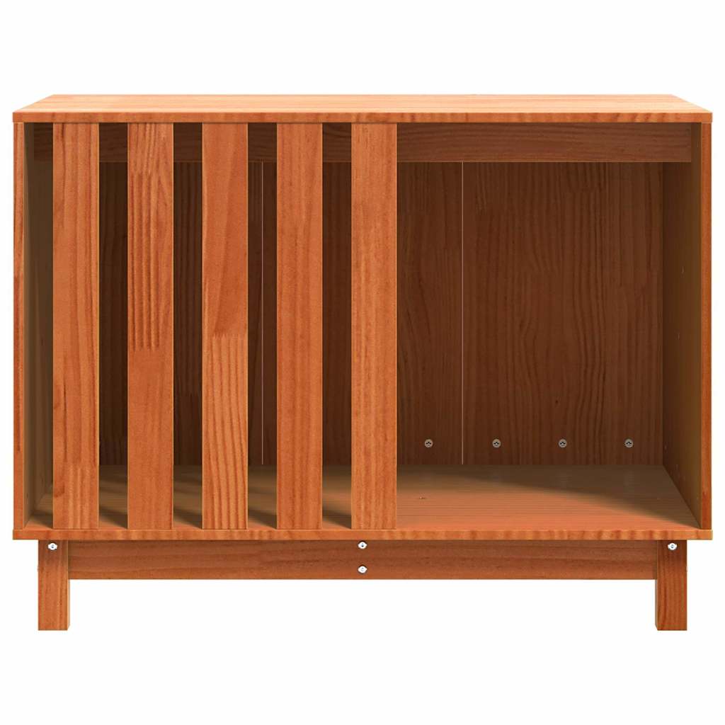 Casa para perros con almacenamiento Marrón cera 90 x 60 x 67 cm
