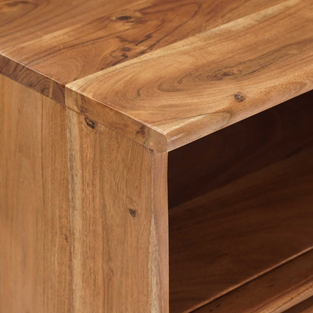 Mesa de Café Hecha a Mano Madera de teca marrón