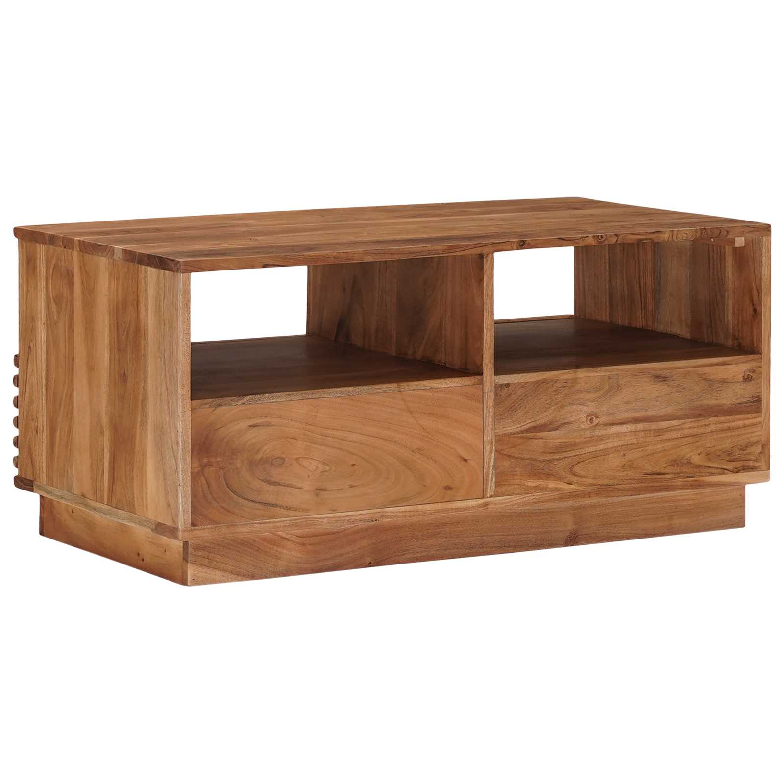 Mesa de Café Hecha a Mano Madera de teca marrón