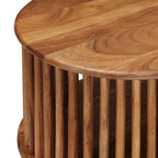 Mesa de Café Hecha a Mano Madera de teca marrón 85 x 50 x 40 cm