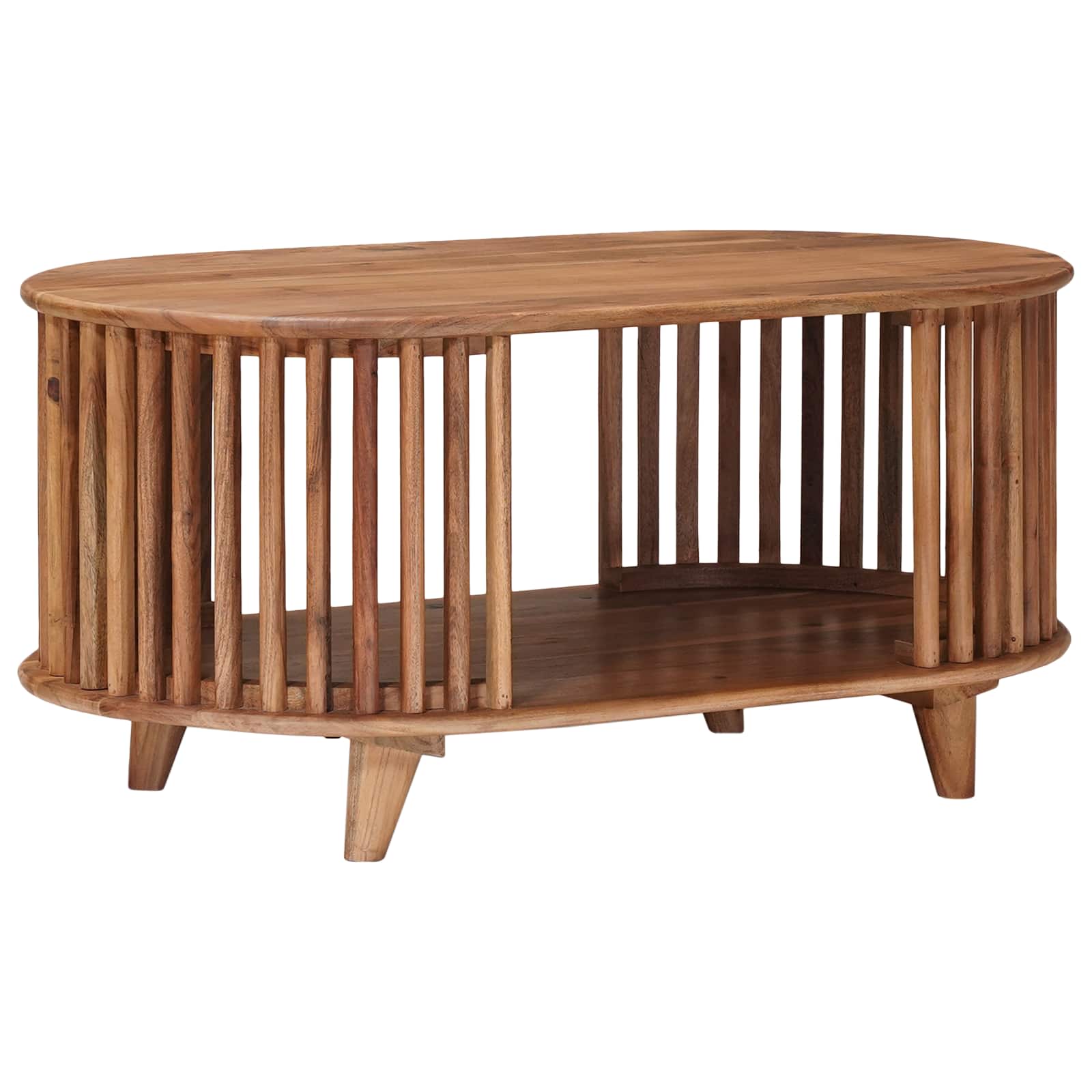 Mesa de Café Hecha a Mano Madera de teca marrón 85 x 50 x 40 cm