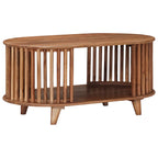 Mesa de Café Hecha a Mano Madera de teca marrón 85 x 50 x 40 cm