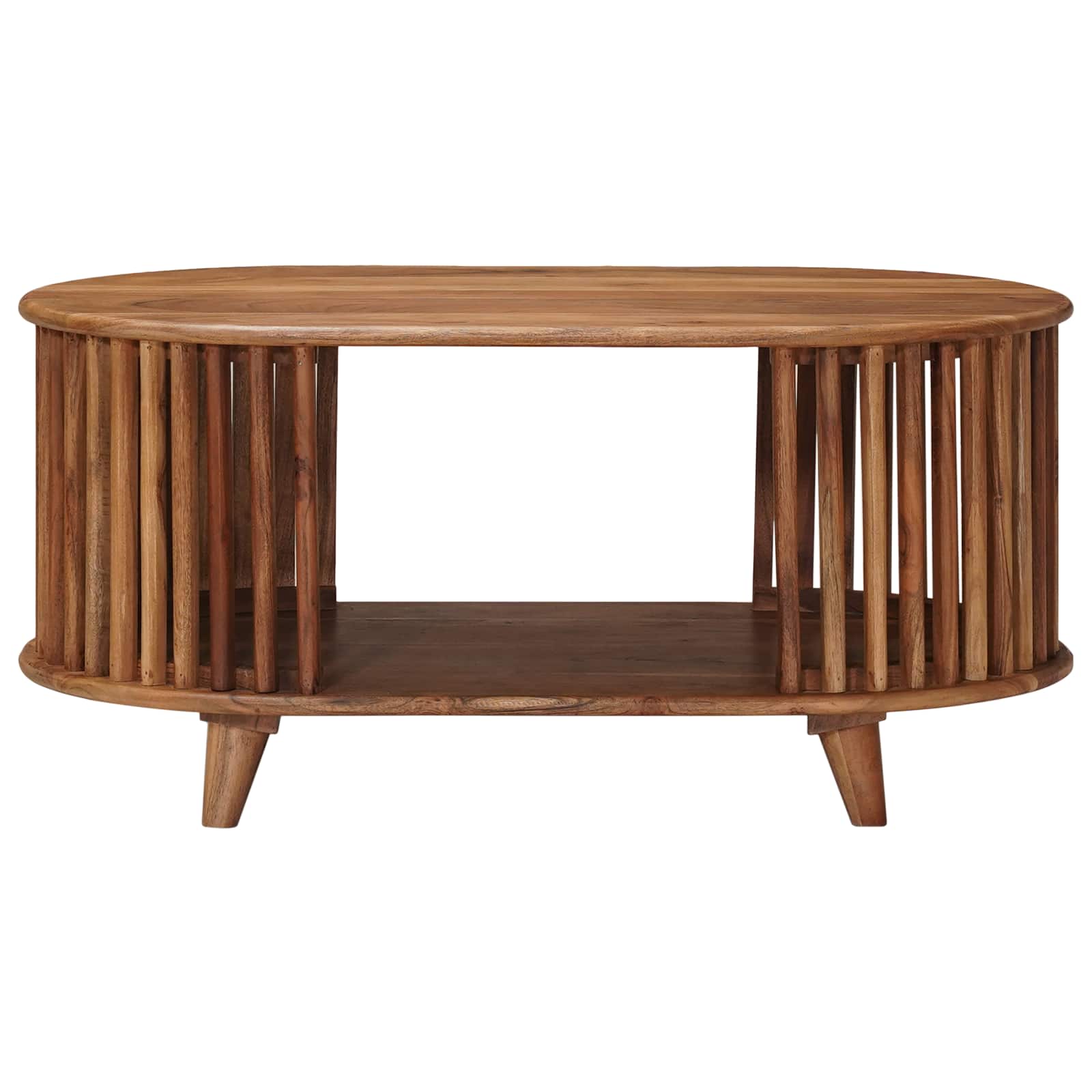 Mesa de Café Hecha a Mano Madera de teca marrón 85 x 50 x 40 cm
